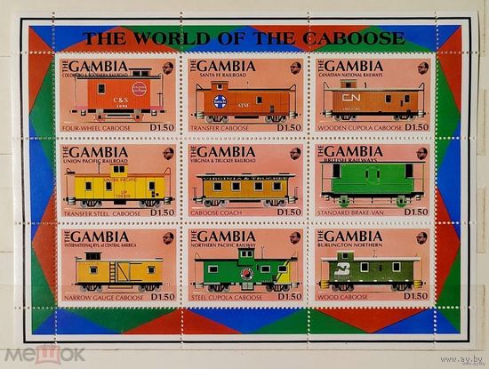 Гамбия, 1991,  железная дорога вагоны MNH