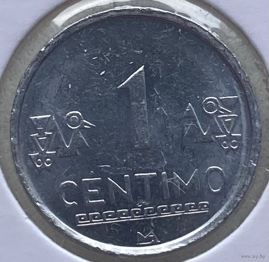 Перу 1 сентимо 2008 г. В холдере