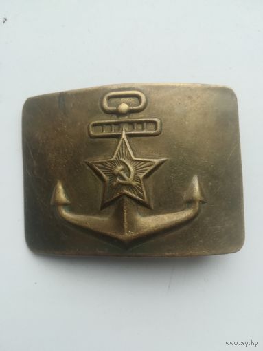 Пряжка ВМФ СССР. Клеймо М.