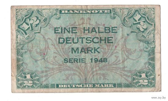 Германия 1/2 марки 1948 года. Нечастая! (1)