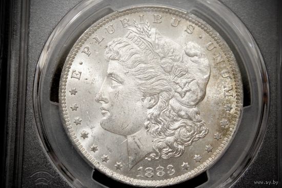 1 доллар 1883 г. США, Честер Артур. PCGS MS63