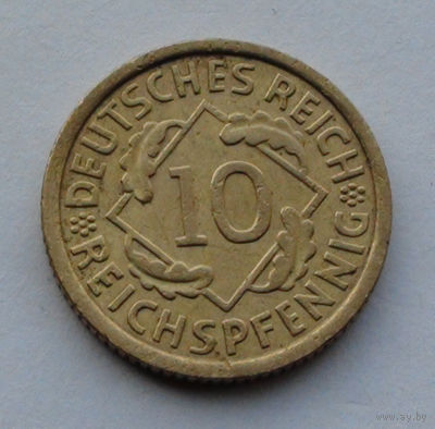Германия - Веймарская республика 10 рейхсфеннигов. 1929. A