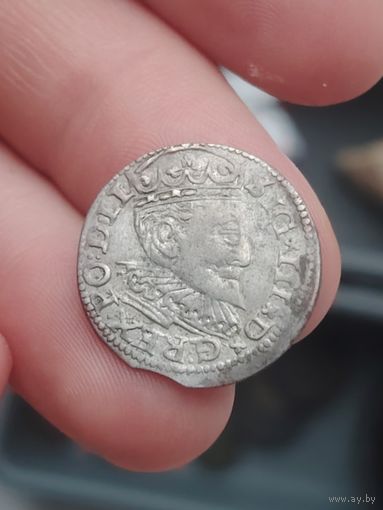 3 гроша трояк 1595 Рига