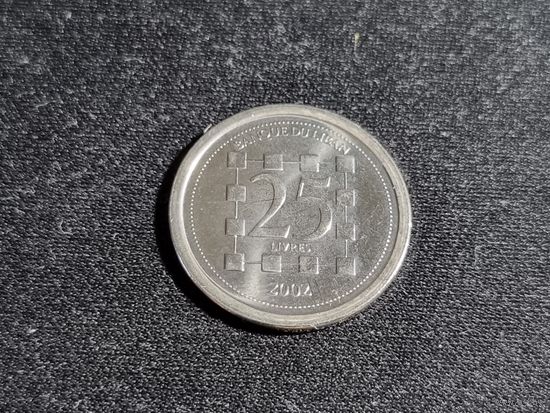 Ливан 25 ливров 2002 Unc
