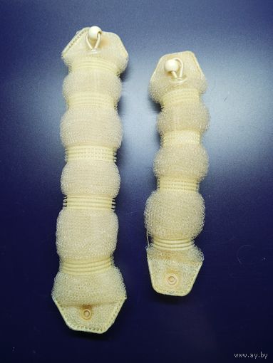 Поролоновые валики для волос с кнопкой.