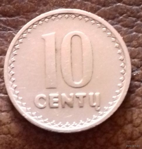 Литва 10 центов 1991