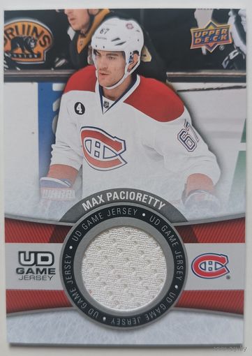Хоккейная карточка НХЛ джерси Max Pacioretty (Монреаль)