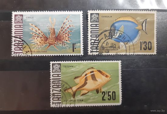 Танзания. 1967 год. Фауна. Рыбы (47)