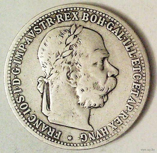РАСПРОДАЖА!!! - АВСТРИЯ 1 корона 1898 год "ФРАНЦ ИОСИФ I" (серебро)