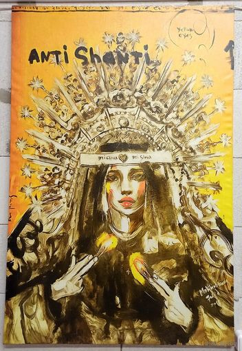 Картина 120 х 80 см. Девушка. Anti Shanti. Холст на раме