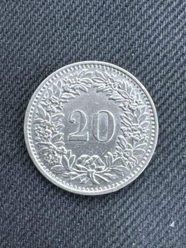 20 раппенов Швейцария 1970