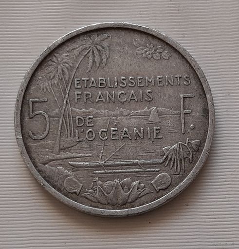 5 франков 1952 г. Французская Океания