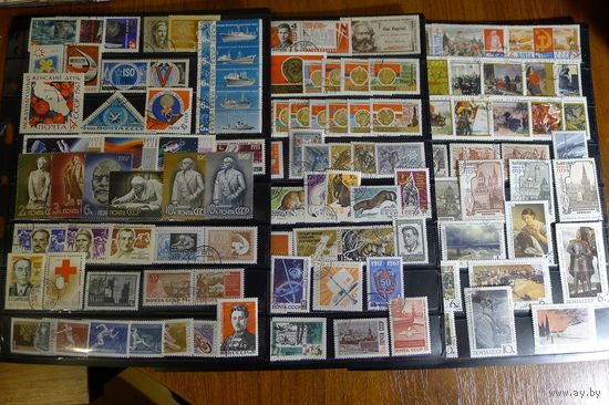 СССР-1967 (Заг.3367-3502) гаш., Хронология, Весь 1967 год(все марки и блоки), полный комплект