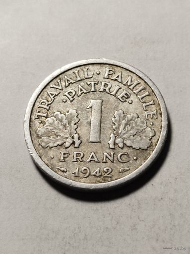 Франция 1 франк 1942