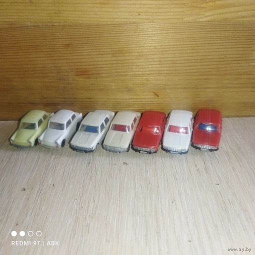 Винтаж.Модели Вартбург,Трабант.ГДР.1:87