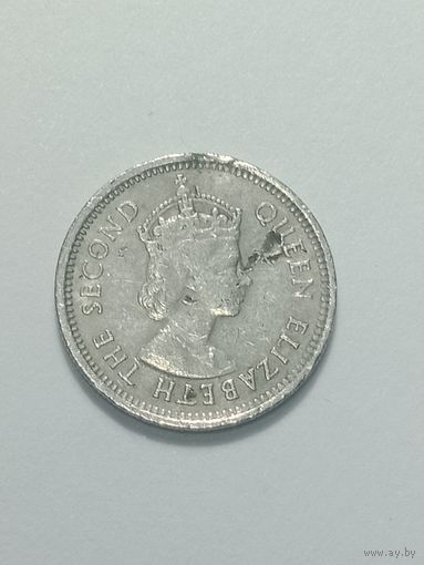 Восточные Карибы 10 центов 1965 года .