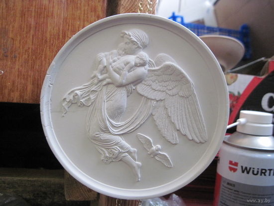 Настенная плакетка Ангел-Хранитель с рубля!