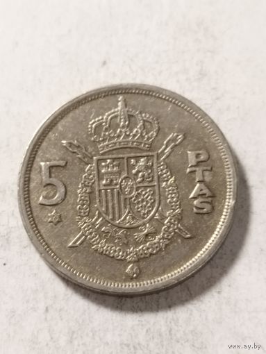 Испания 5 песет 1975(76)