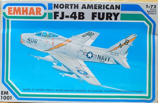 FJ-4B FURY модель самолёта EMHAR, 1/72
