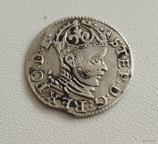 3 гроша Стефаний Баторий 1585 года