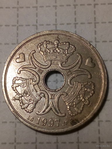 2 кроны Дания 1997 год