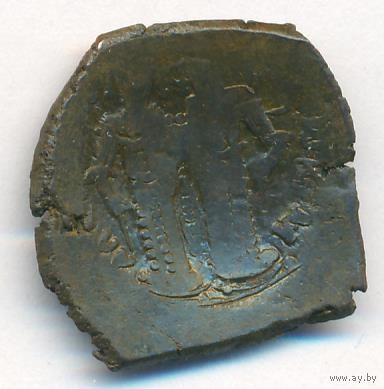 Византийская империя Аспрон Трахис (Скифата = чашечка) Алексей III Комнин. 1195-1203 г. биллон