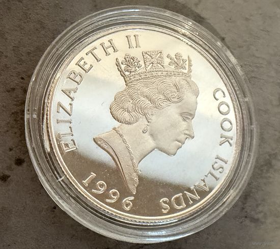 2 доллара 1996 Национальный парк Олимпик. Серебро 500 пр. Распродажа коллекции!!!