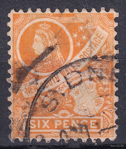 77.Aust. Великобритания. Австралийские штаты. Новый Южный Уэльс. Виктория. Стандарт. 1905/06 гг.  6p. Mi.#98.