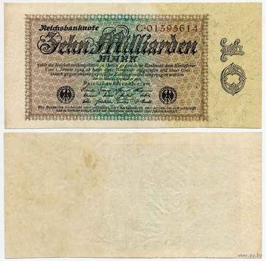 Германия. 10000000000 / 10 000 000 000 марок (образца 1923 года, P116a)