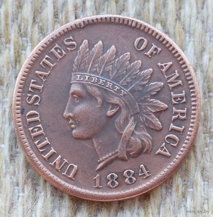 США 1 цент 1884 года. Предложи свою цену или обмен!