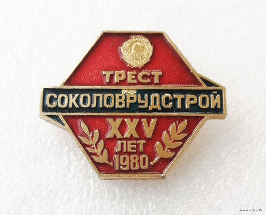 XXV лет Трест СОКОЛОВРУДСТРОЙ 1980 год #1016-OP20