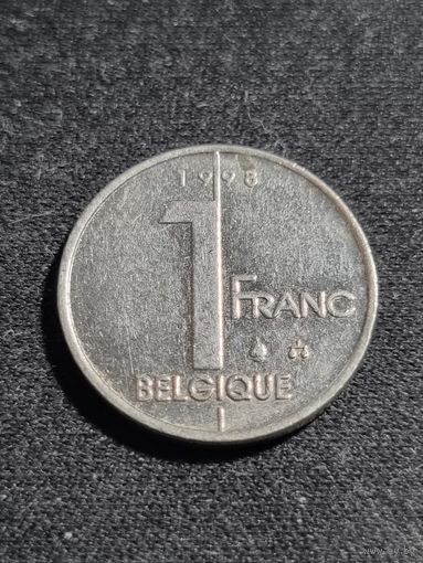Бельгия 1 франк 1998