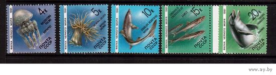 СССР-1991, (Заг.6214-6218) ** Фауна Черного моря