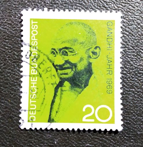 Марка Германия 1969 год Ганди