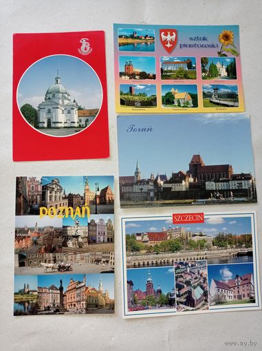 Открытки зарубежные, города