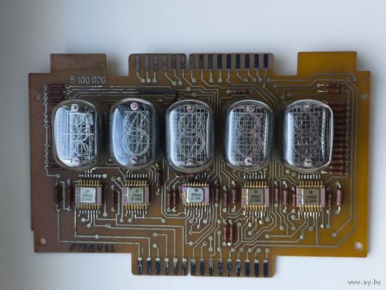 Плата с индикаторными лампами