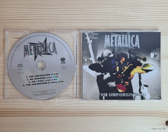 Metallica - The Unforgiven II (CD, Europe, 1998, лицензия) Part 3 of a 3 CD set