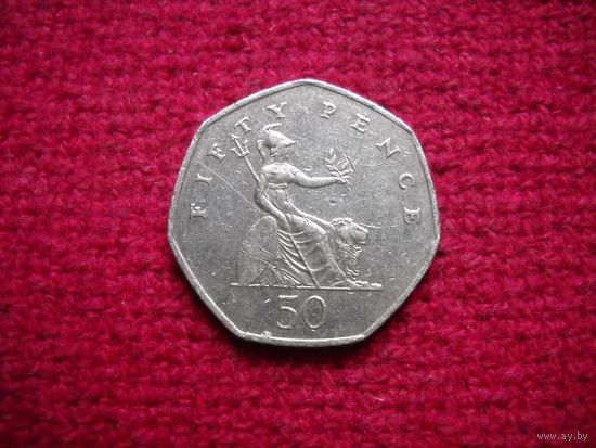 Великобритания 50 пенсов 1997 г.