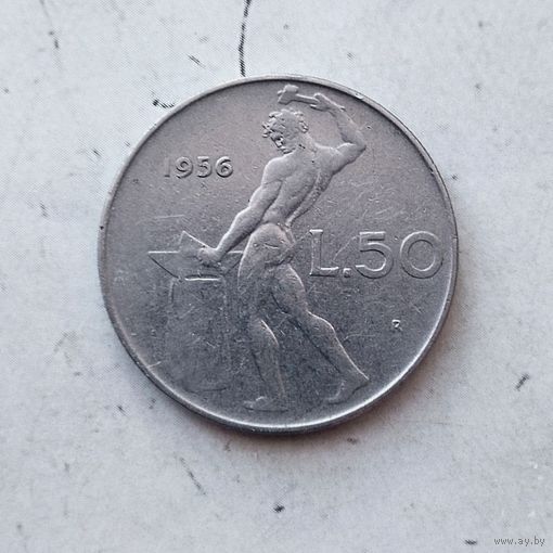 50 лир 1956 года Италия. Итальянская Республика.