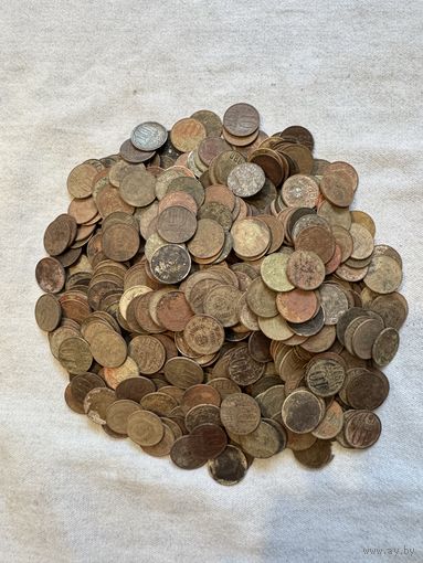 10 копеек 1961-91. Лот 0,7 кг (около 400 штук)