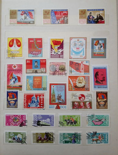 Марки. Монголия. Сборный лот.