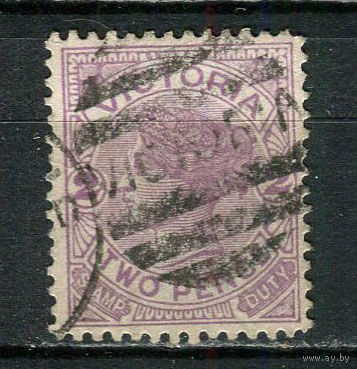 Австралийские штаты - Виктория - 1886/1898 - Королева Виктория 2Р - [Mi.102] - 1 марка. Гашеная.  (Лот 20HT)-TG3P15