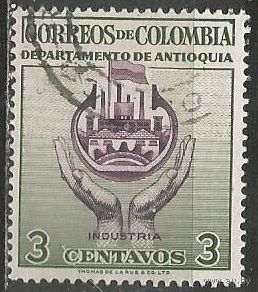 Колумбия. Индустрия. Аллегория. 1956г. Mi#766.