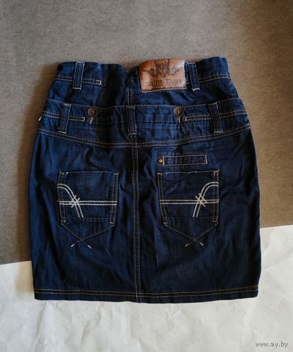 Винтажная джинсовая юбка от Truth or Dare, заниженная талия, размер М