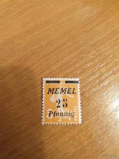 1922 французская мандатная территория Мемель чистая клей MNH** искусство культура (2-9)