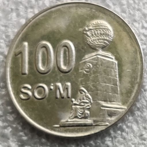 Узбекистан 100 сумов  2018 г.  (4)