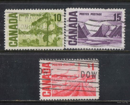 GB Доминион Канада 1967 ЕII Вып Столетие Том Томсон Сосна Банкса Лоурен Харрис Остров  Байлот Генри Глайд Нефтяное поле 3 в Эдмонтоне Стандарт #404,405,,409