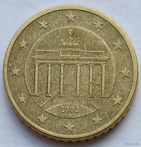Германия 50 евроцентов 2002 г. (A) (F) (J). Цена за 1 шт.