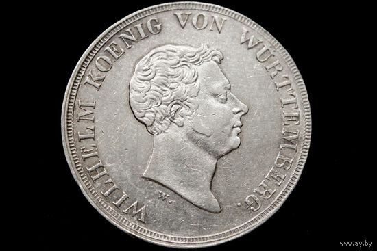 Талер 1833 г. Королевство Вюртемберг (Германия), Вильгельм I. "Таможенный"
