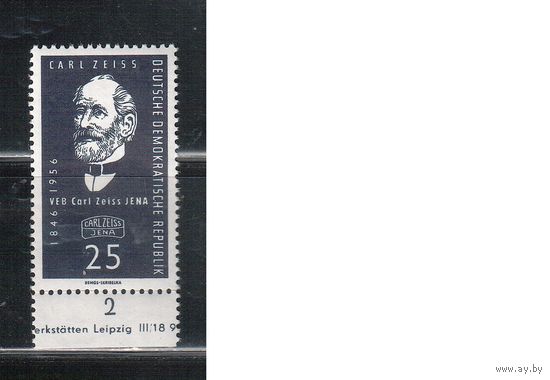 ГДР-1956,(Мих.547) **  , Личности, Карл Цейс, Завод